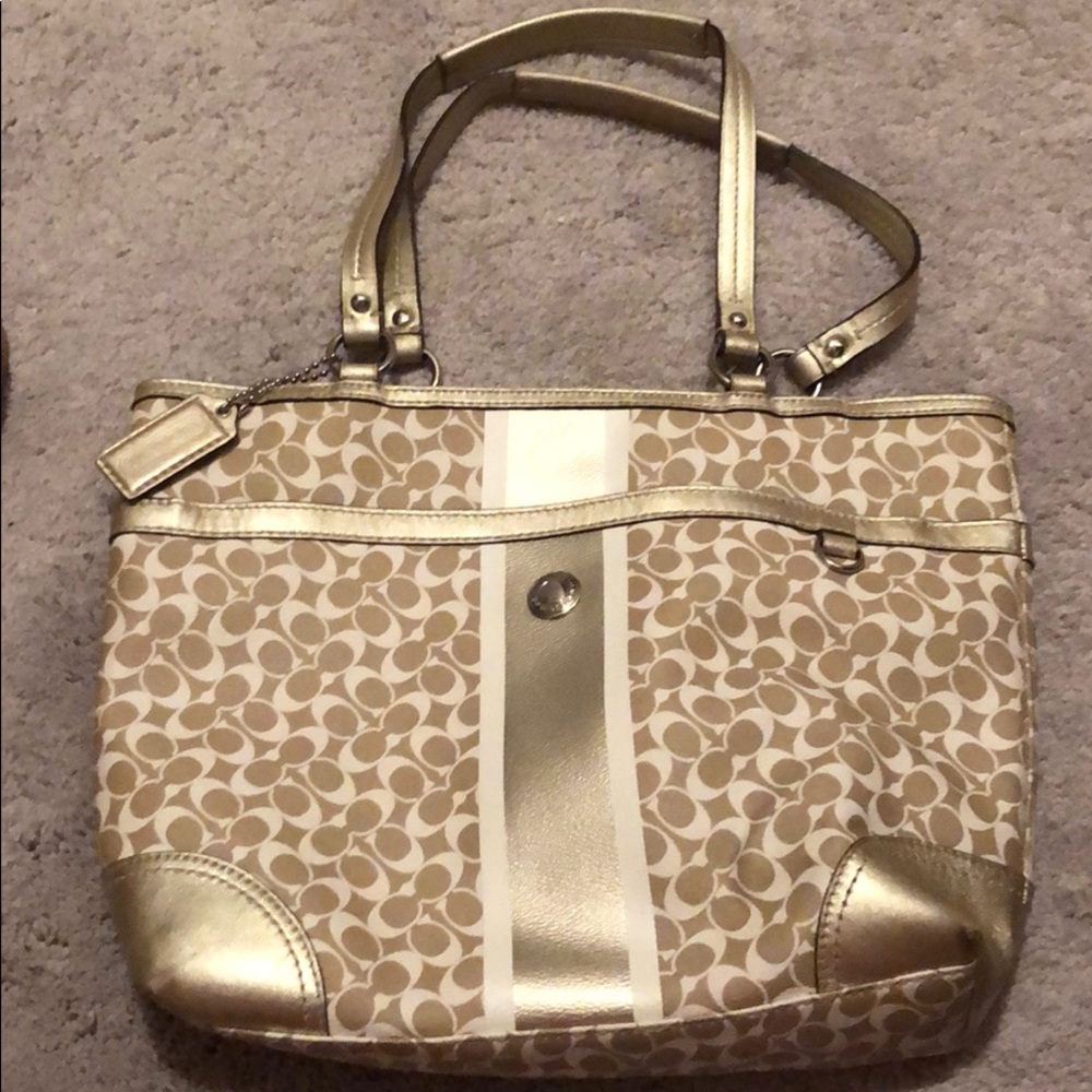 Champagne Coach purse